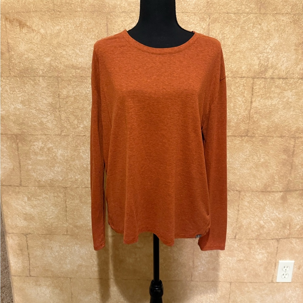 Prana Women's Cozy Up Terracota Long Sleeve Tee
